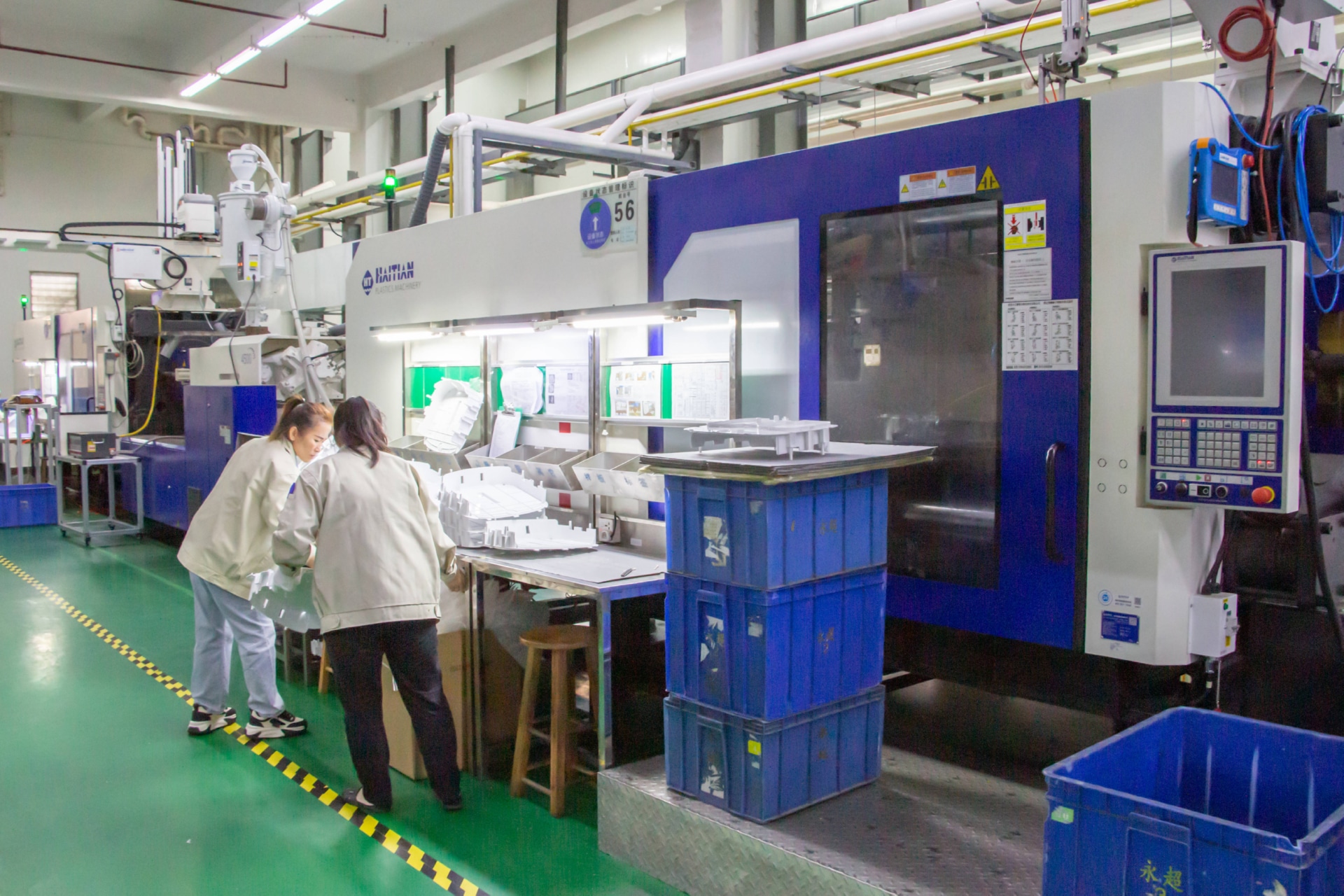 广东永超注塑模具加工厂家注塑加工车间实拍图片