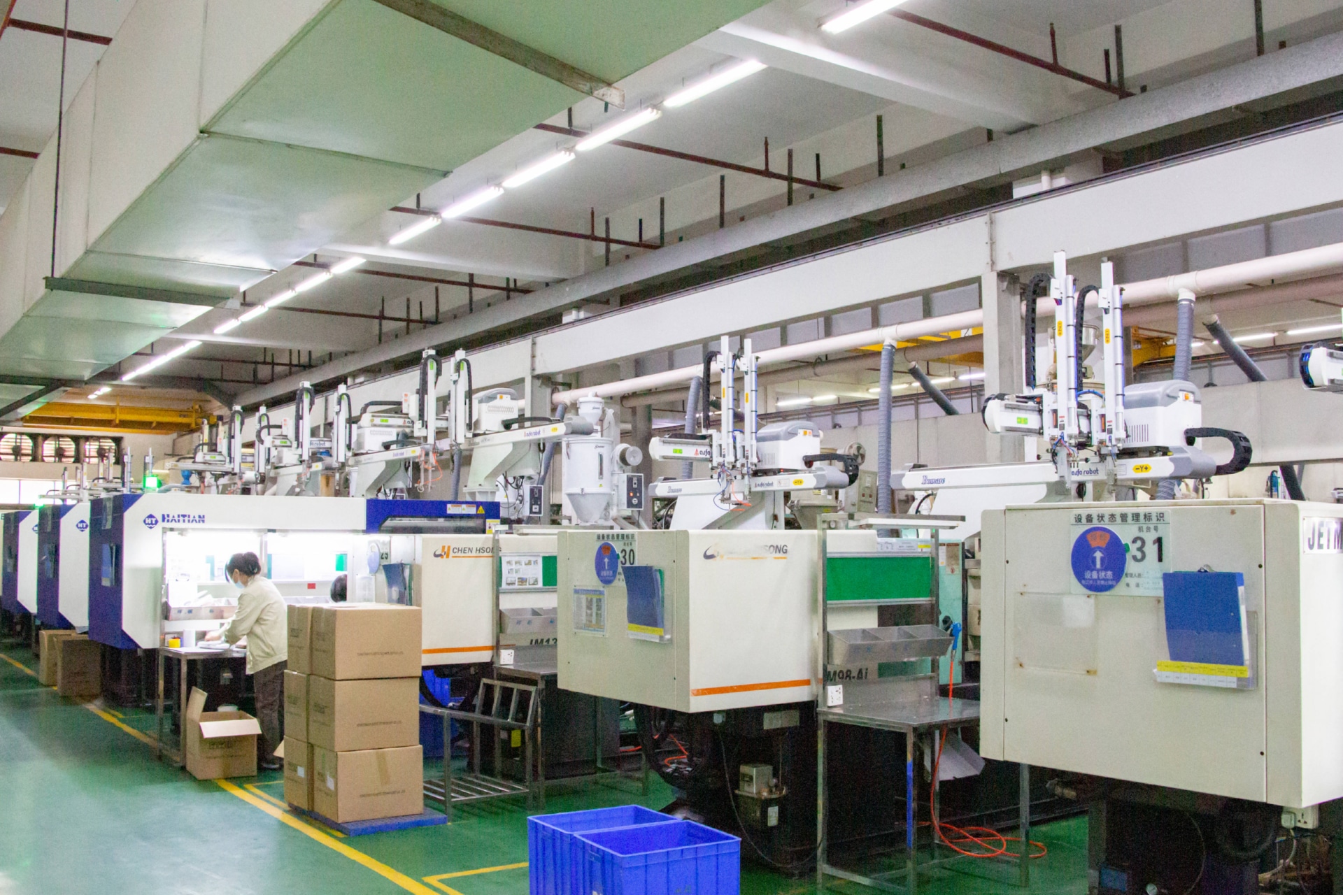 广东永超注塑模具加工厂家注塑加工车间实拍图片